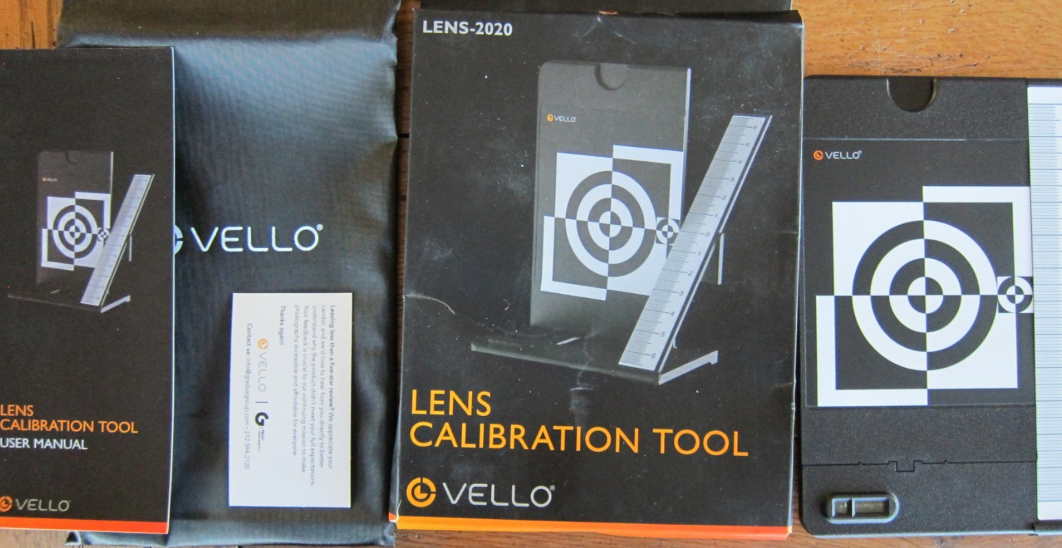 Vello Lens Calibration Tool for SLR Cameras LENS-2020 New