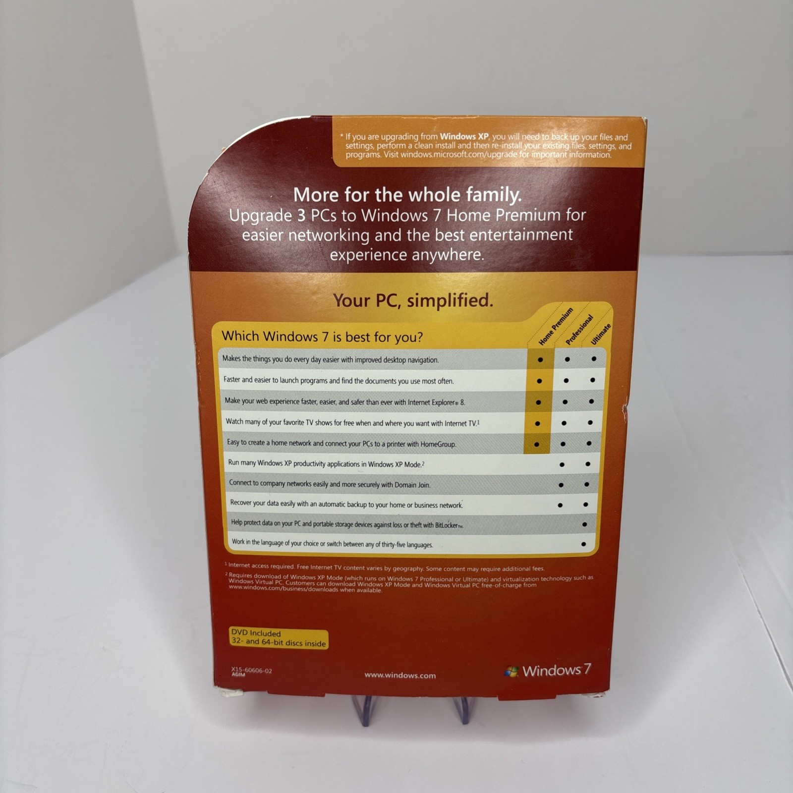 Microsoft Windows 7 Home Premium Family Pack 32/64-Bit