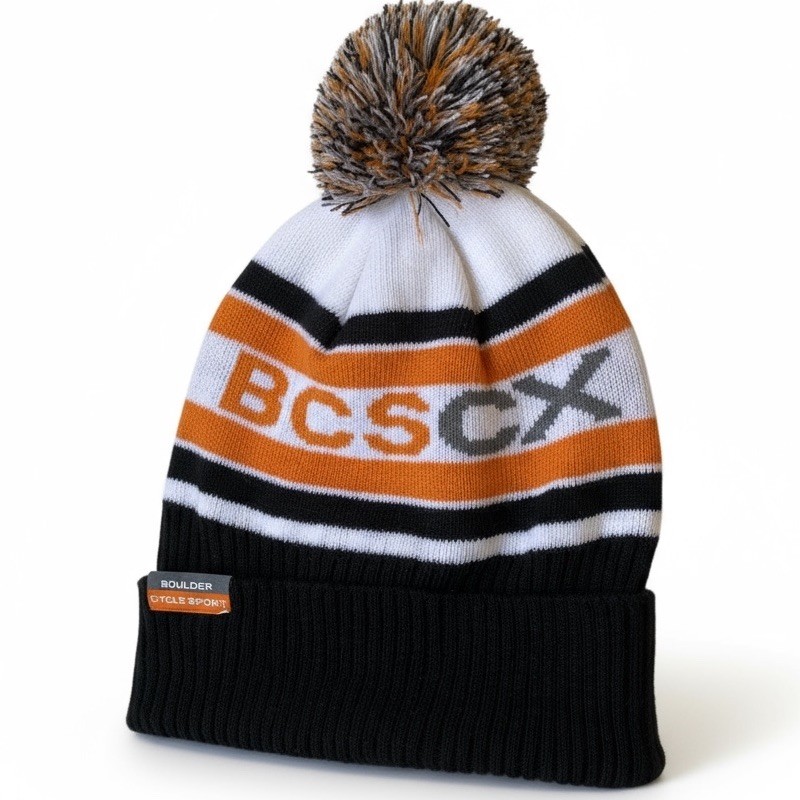 Boulder Cycle Sport Cyclocross Team Beanie BCSCX Pom Top Cycling Team