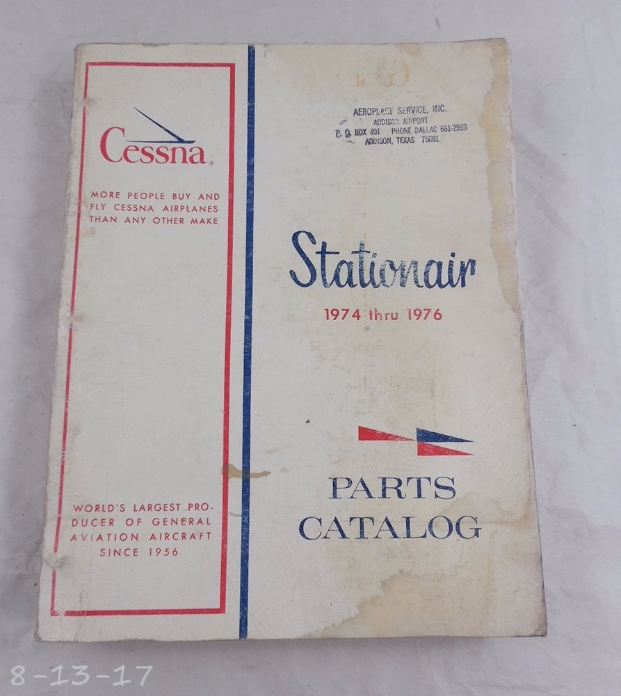 1974 - 1976 Cessna Stationair Parts Manual Catalog
