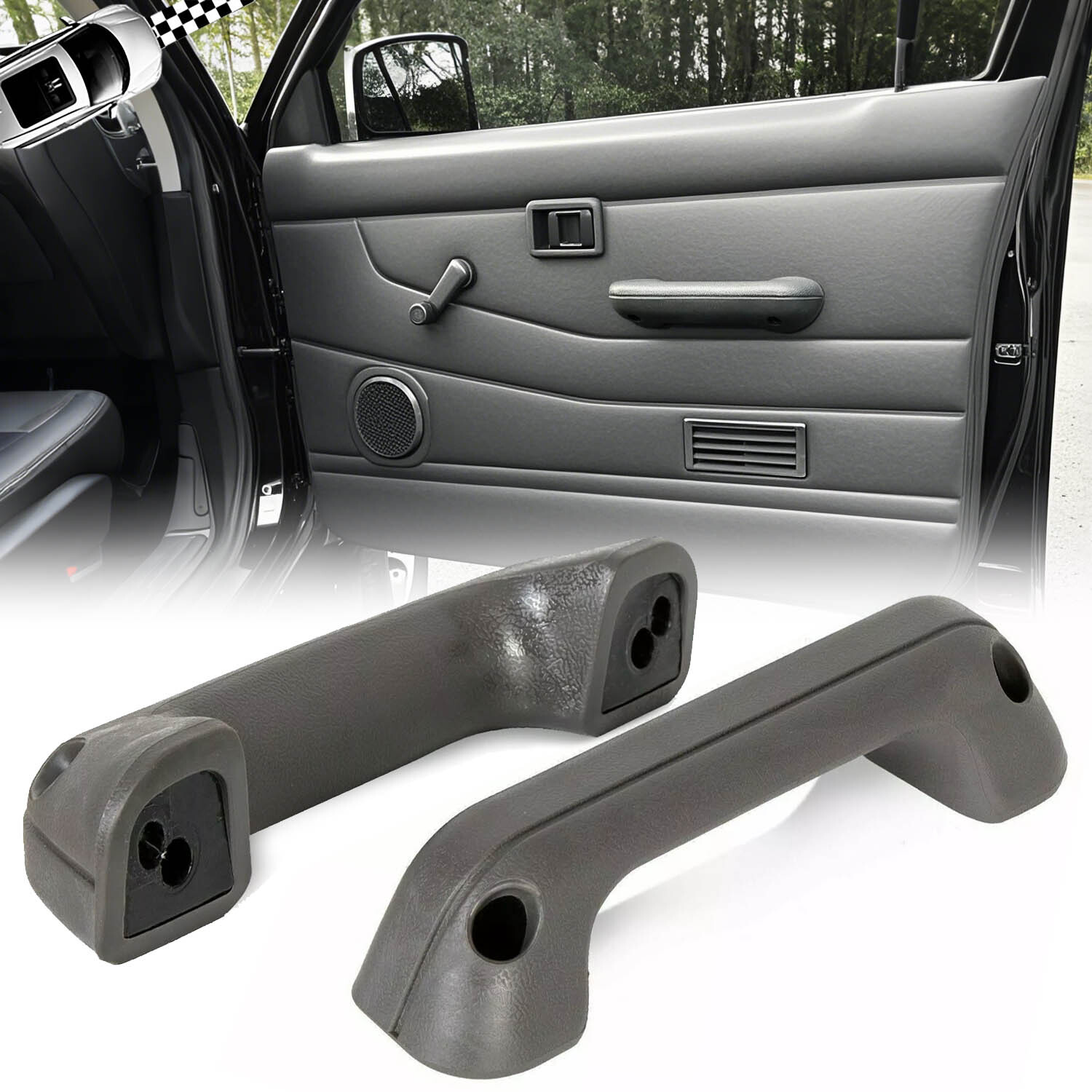For Nissan Hardbody D21 Frontier Pickup 1986-1997 Armrest Door Pull Handle 2pcs