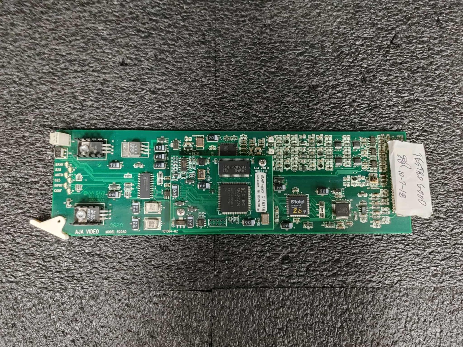 AJA R20AD 101064-02 G61844 Universal Analog-to-SDI Converter w/ G38388 FSG