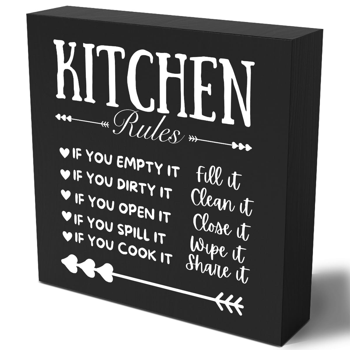 Funny Kitchen Decor Rustic Kitchen Decorations Wood Sign Desk Decor Farmhouse Bl