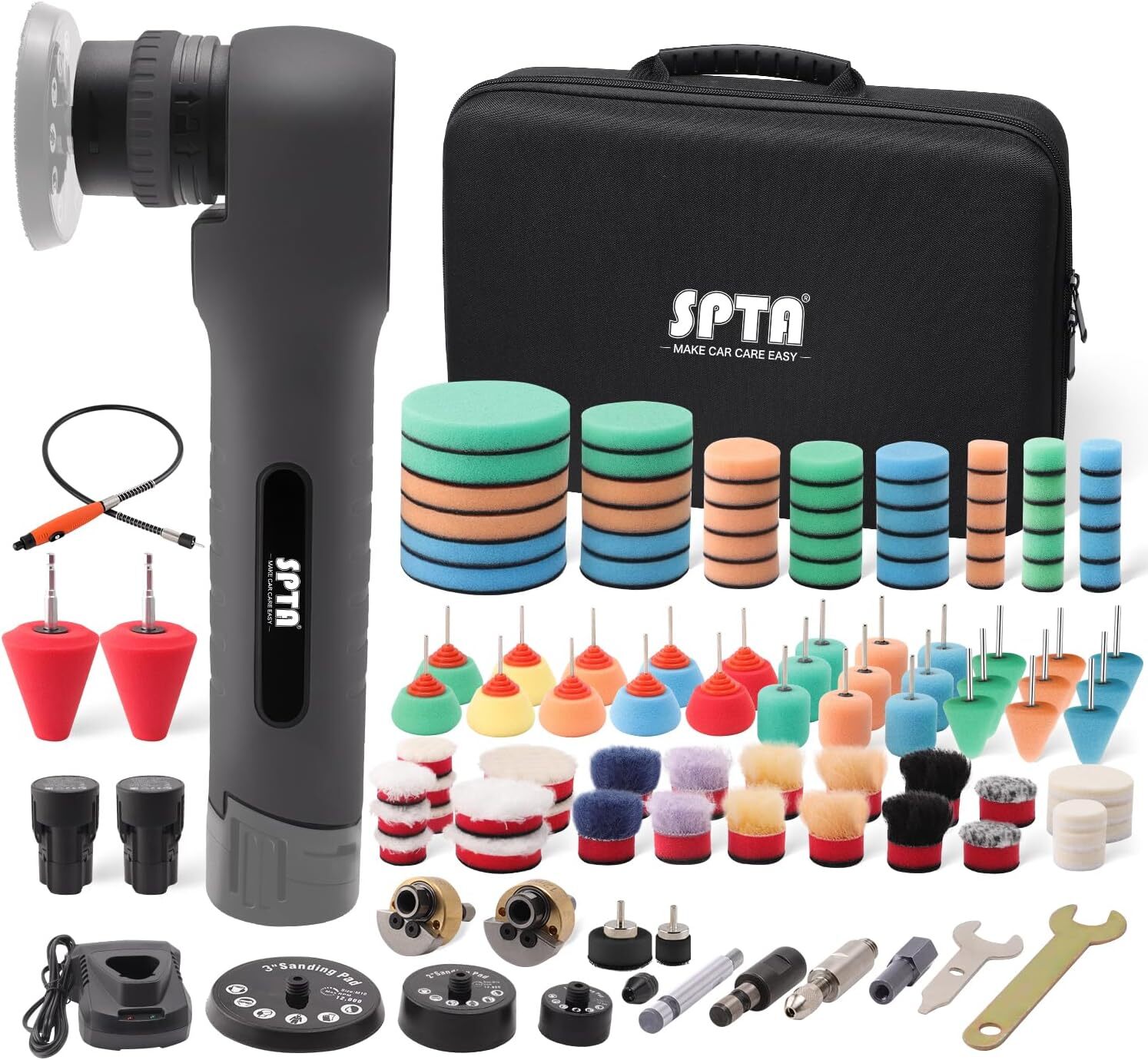 Cordless Mini Polisher, 12V Cordless Polisher for Detailed Polishing, Cordless