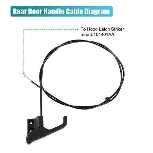 Car Engine Hood Release Cable for Dodge Sprinter 2500 3500 2003-2006 Hood