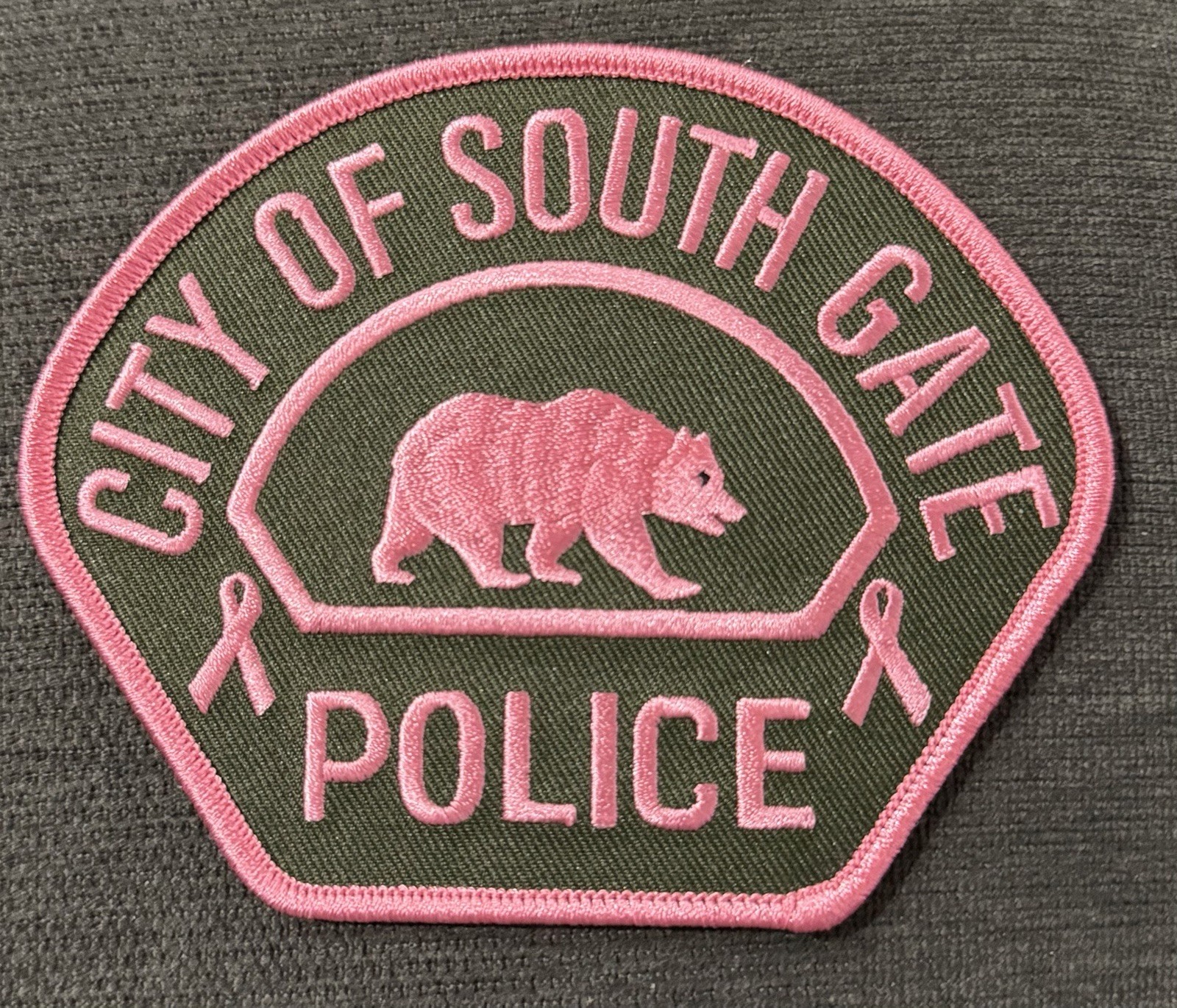 California Pink (Cancer Awareness) South Gate Police Department.