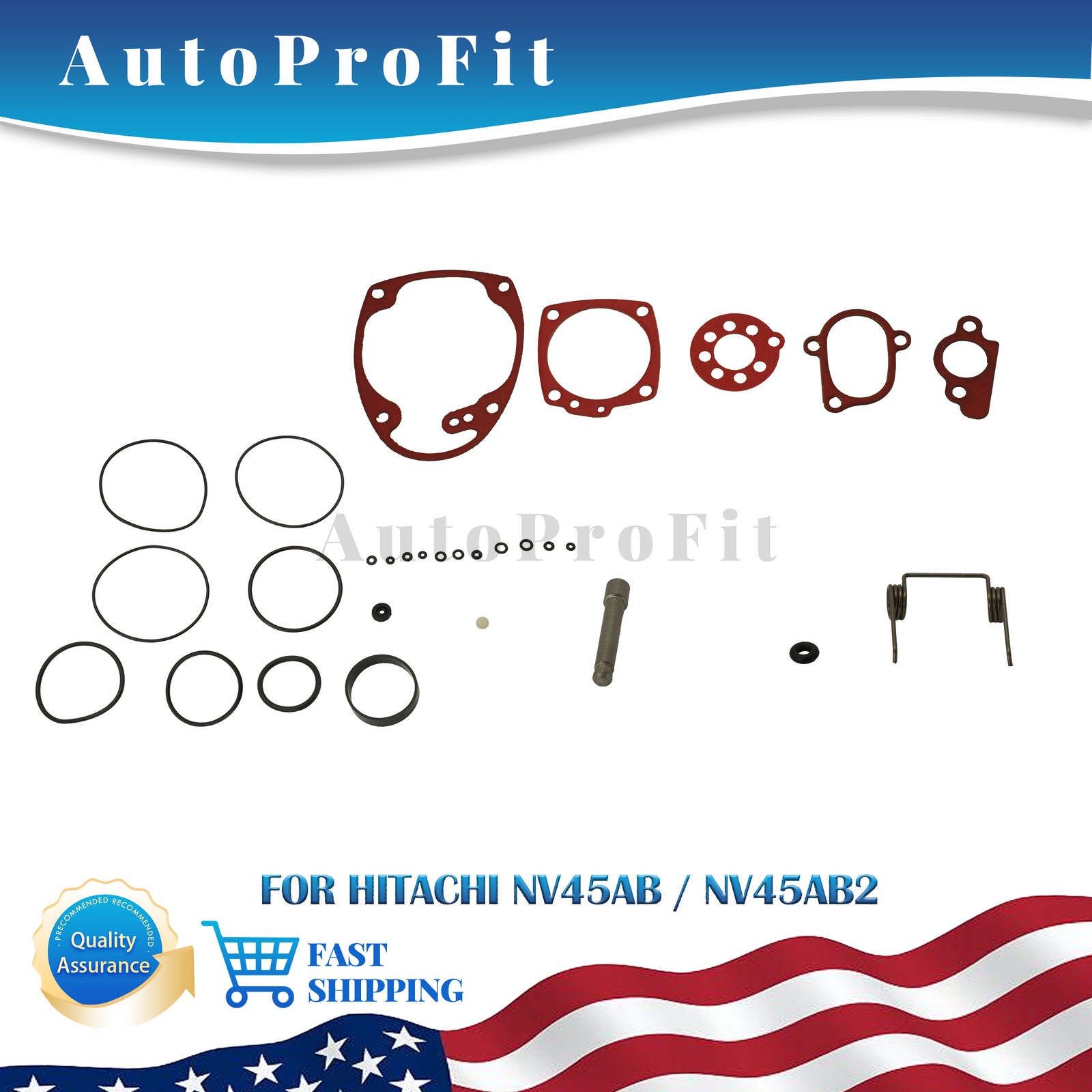 NEW O-Ring Kit With Extras Coil Roofing Nailer For Hitachi NV45AB NV45AB2 US