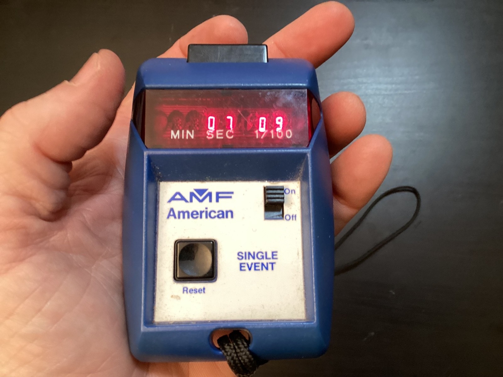 Vintage AMF American Single Event Timer Stopwatch Works