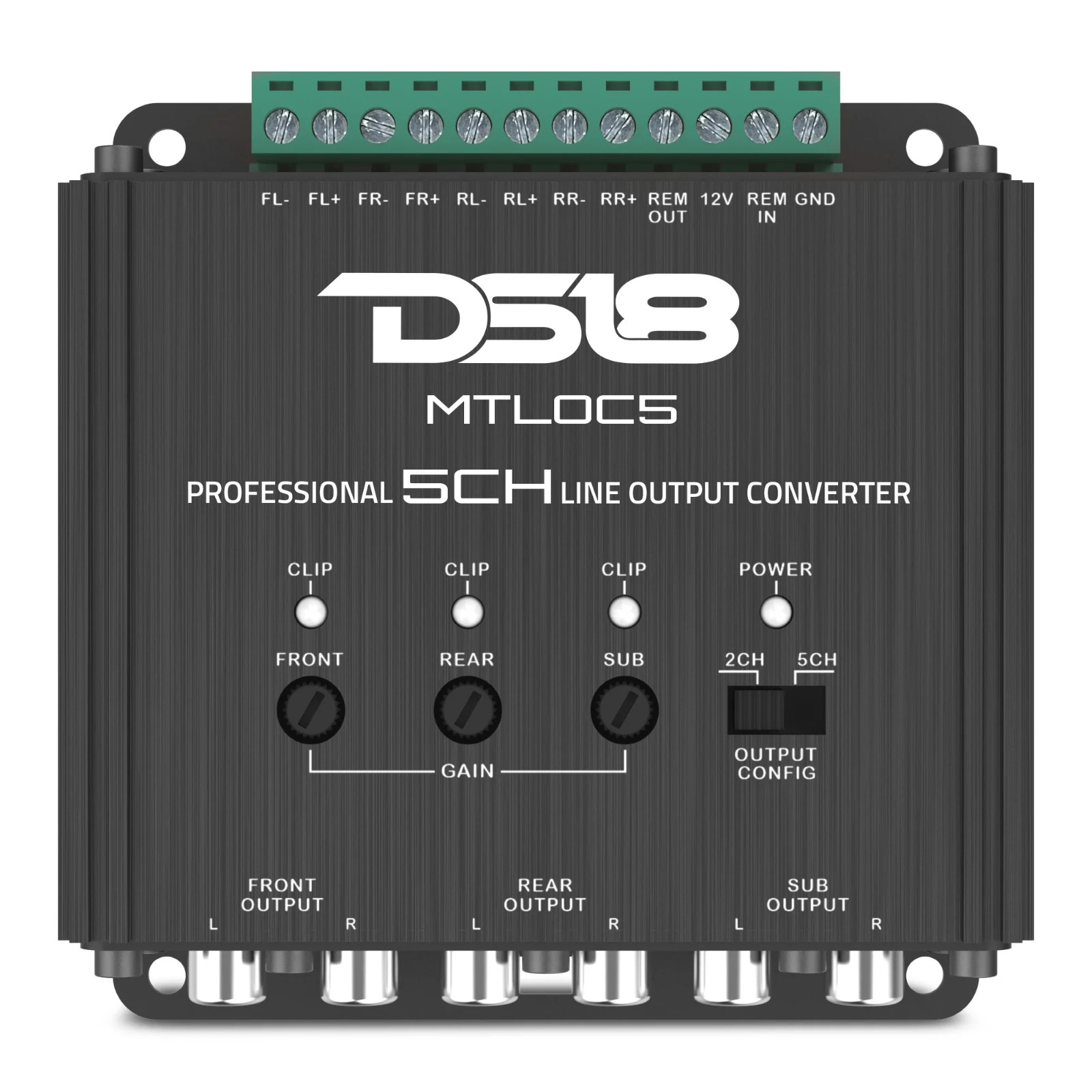 DS18 5-Channel Line Output Converter with Remote Turn-On MTLOC5 Hi-Low
