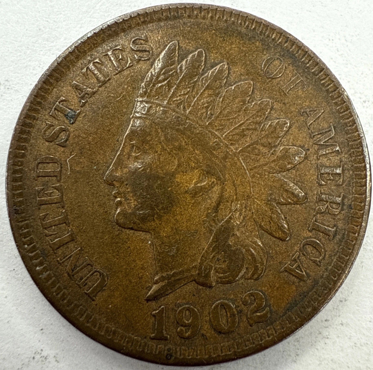1902 Indian Head Cent Exact Coin Imaged #IND2217