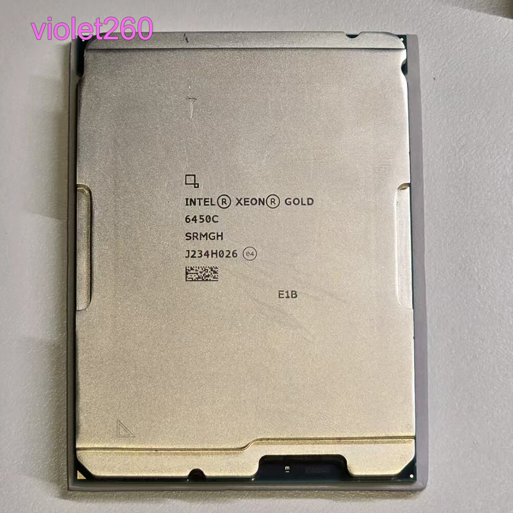 Intel Xeon Gold 6450C Server Processors LGA4677 1.0GHz -2.3GHz 30C/60T 122W CPU