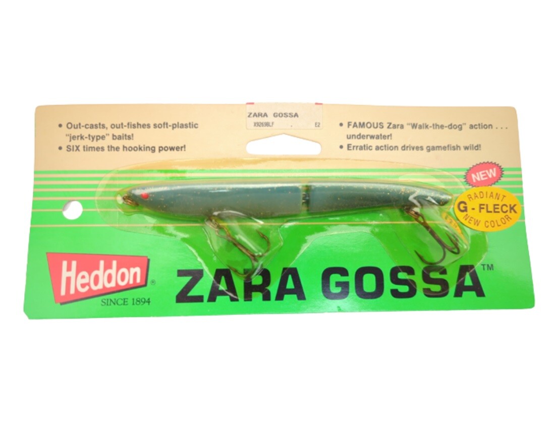 Zara Gossa X9269BLF Heddon Marine Boat 3/8 oz. 4” Blue Flitter Shad Fishing Lure