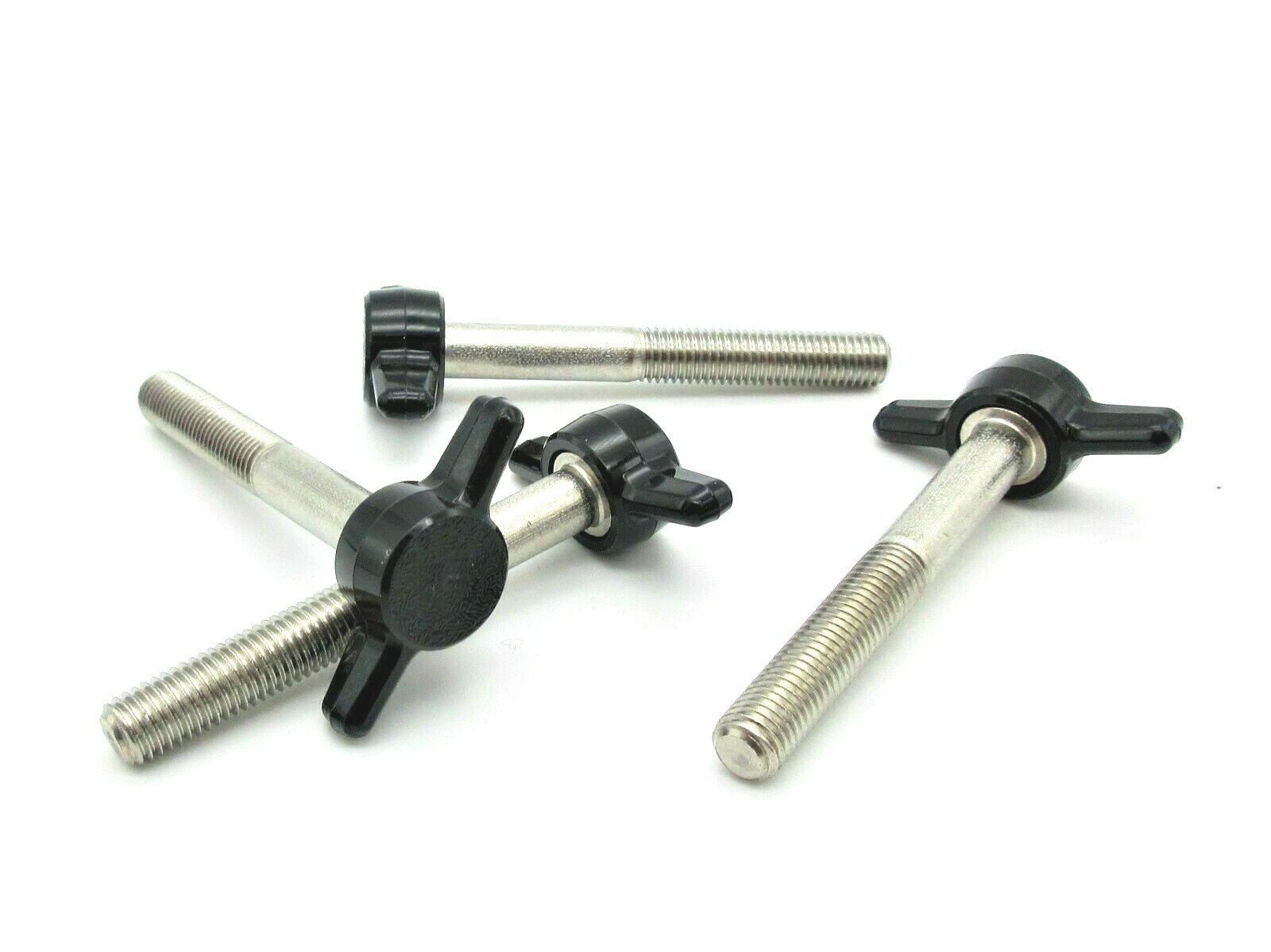 1/4-28" Fine Thread Thumb Screws Tee Knobs Various Colors & Sizes 4 per Pack