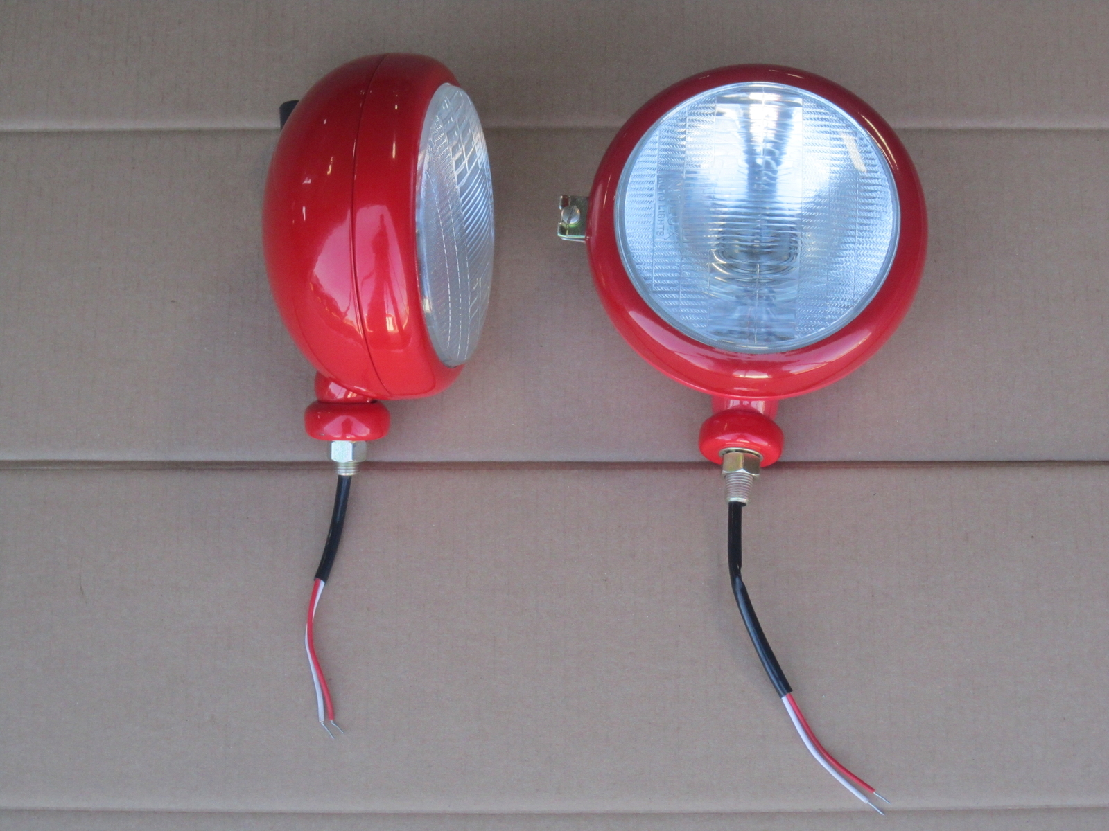 LEFT + RIGHT 12V HEADLIGHTS FOR MASSEY FERGUSON LIGHT MF F-40 TE-20 TEA-20 TO-20