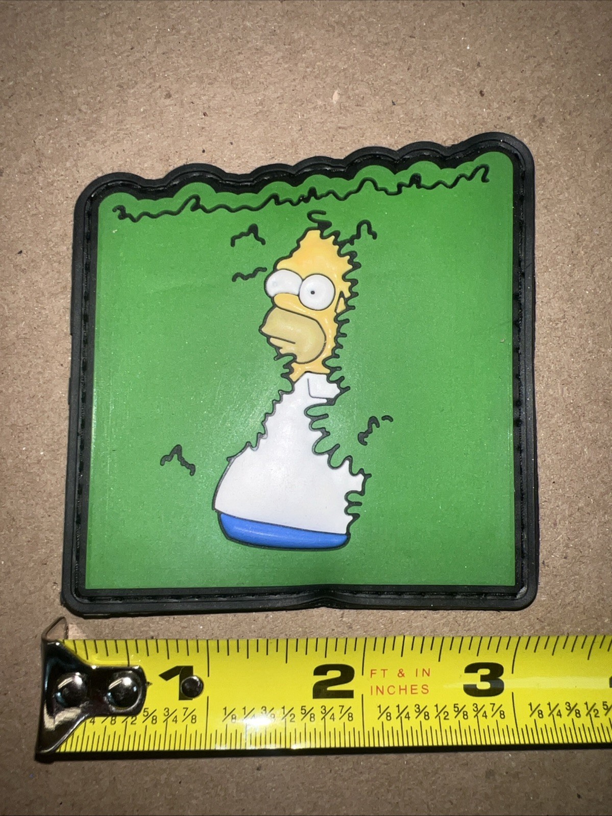 Homer Ivy Bush Meme Funny PVC Morale Patch Hook & Loop