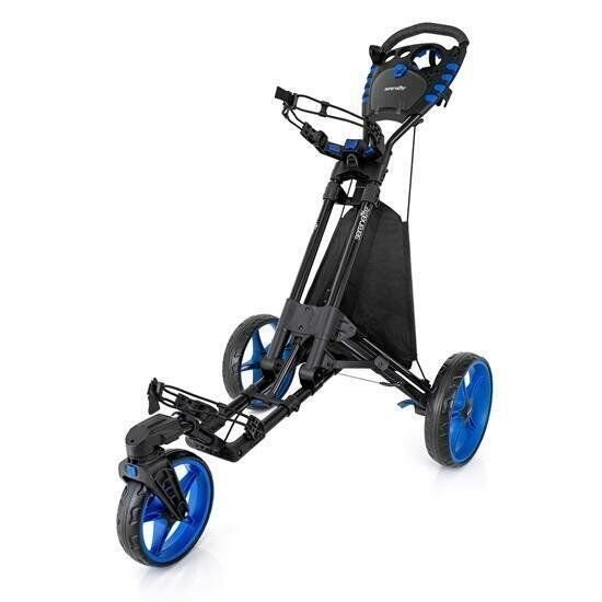 SereneLife Lightweight Push Cart 44.7in Aluminum Frame Bag Holder Swivel SLGZ48