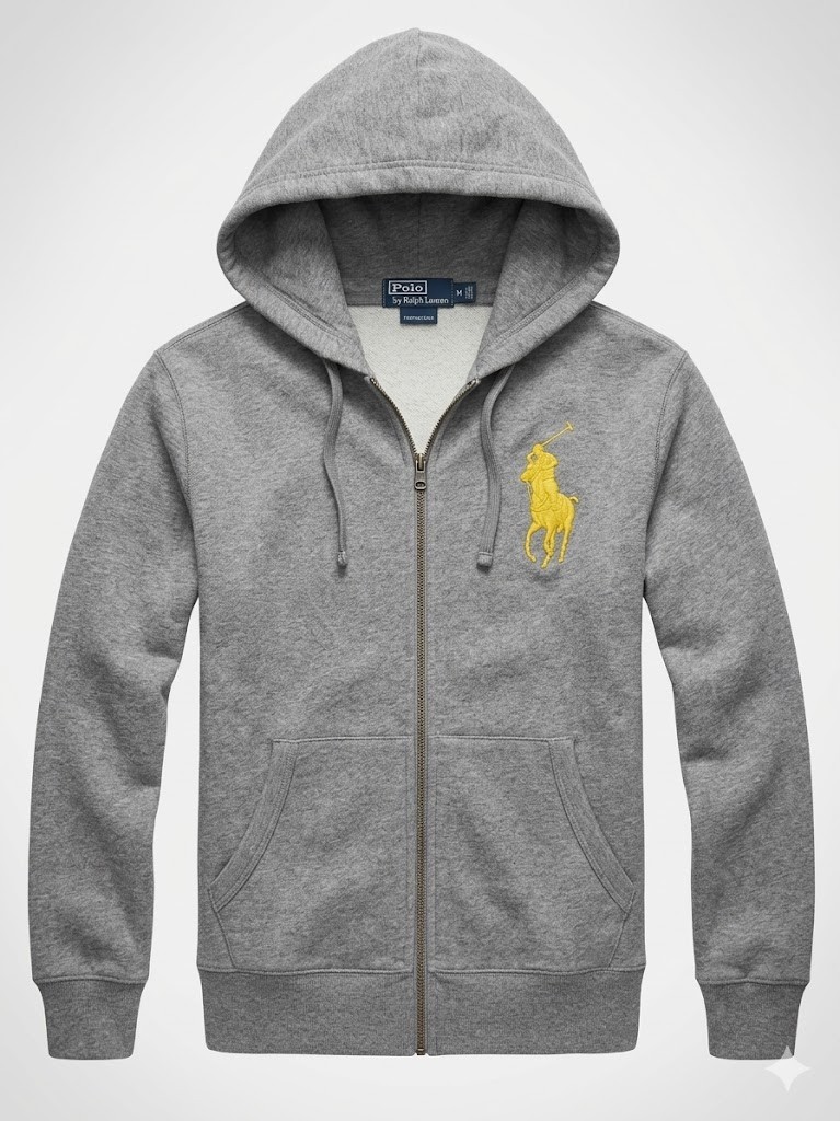 Mens Polo Ralph Lauren Hoody Hooded Full Zip Sweatshirt Jacket New With Tags