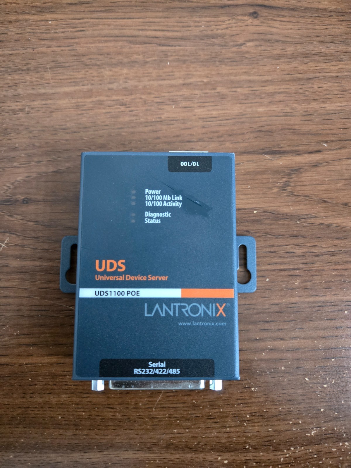LANTRONIX UDS1100 POE UNIVERSAL SERIAL DEVICE SERVER ETHERNET RS232/RS422/RS485