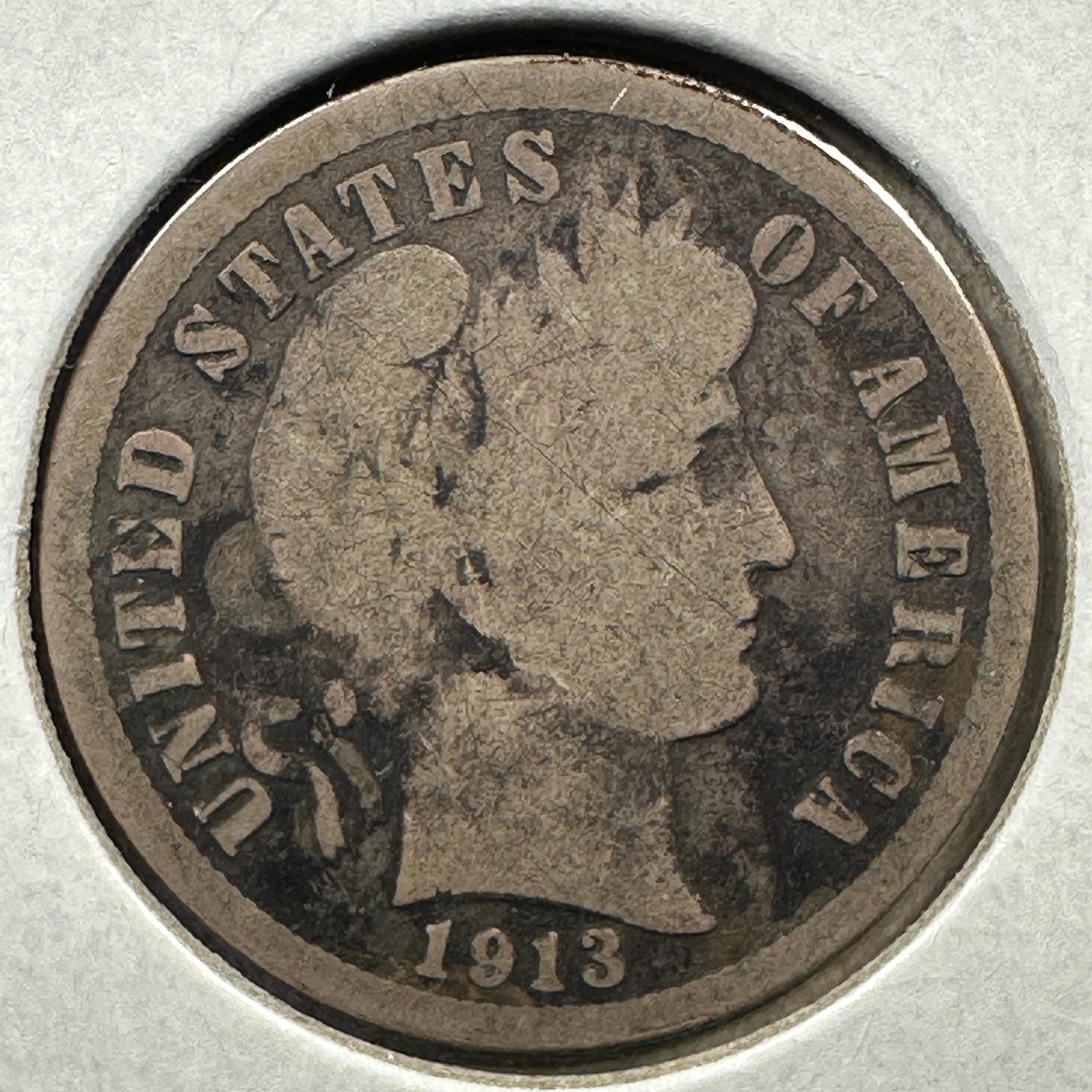 1913 10C Barber Dime (89162)