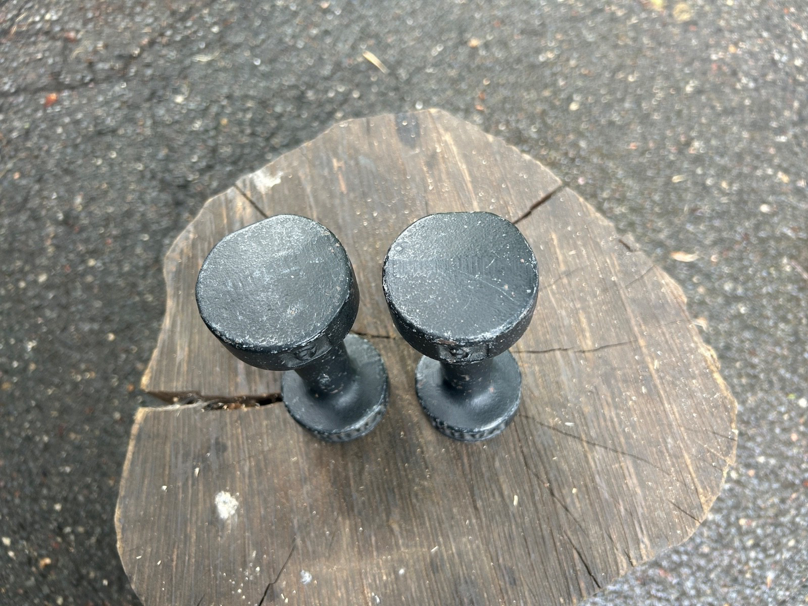 Vintage York 3 Pound Dumbbels