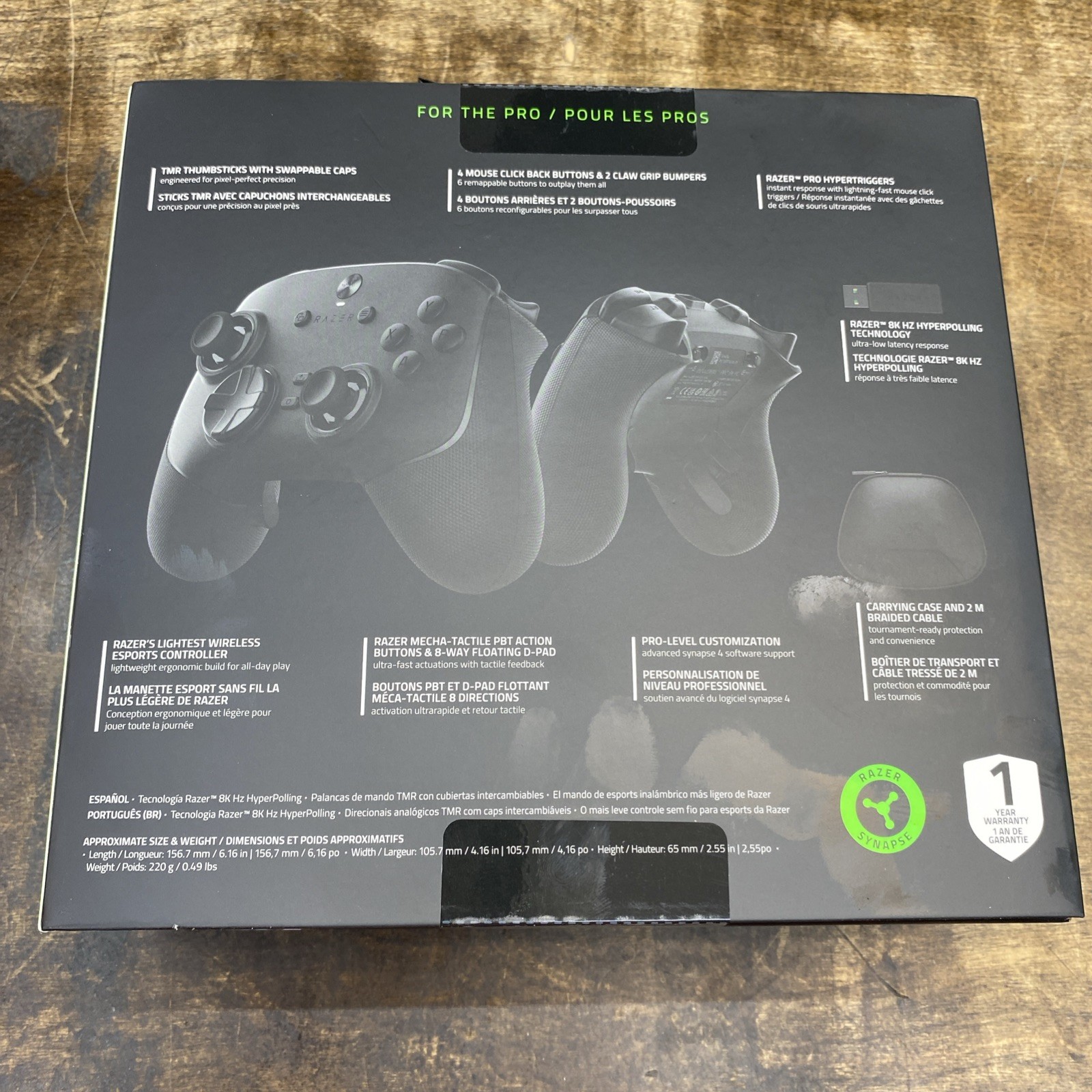 Razer Wolverine V3 Pro 8K PC Wireless Esports Controller Black NEW SEALED