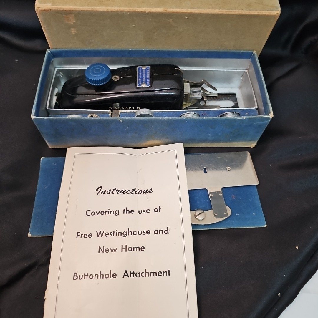 Vintage Free-Westinghouse Buttonholer With Original Box | Untested