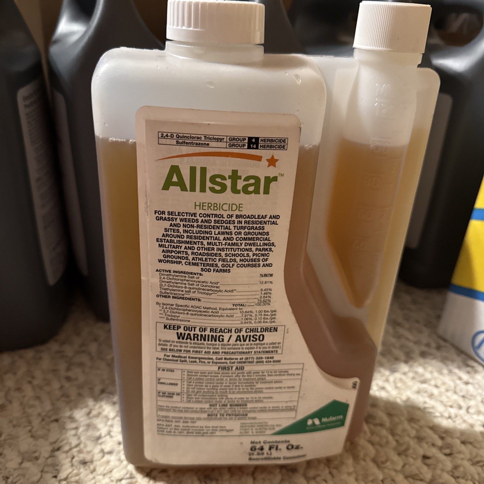 Allstar Turf Herbicide bottle (64 oz)