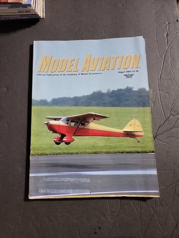 Model Aviation Magazine Kepler 450 VeraEze Wing400 August 2002 volume 28 no 8