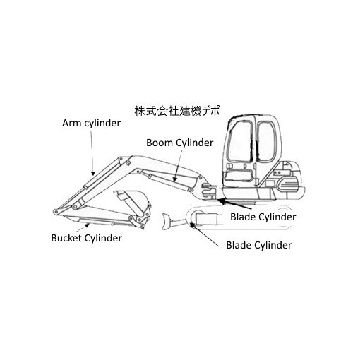 [Generic] Yanmar B6-2 Arm Cylinder Seal Kit. (with ring)