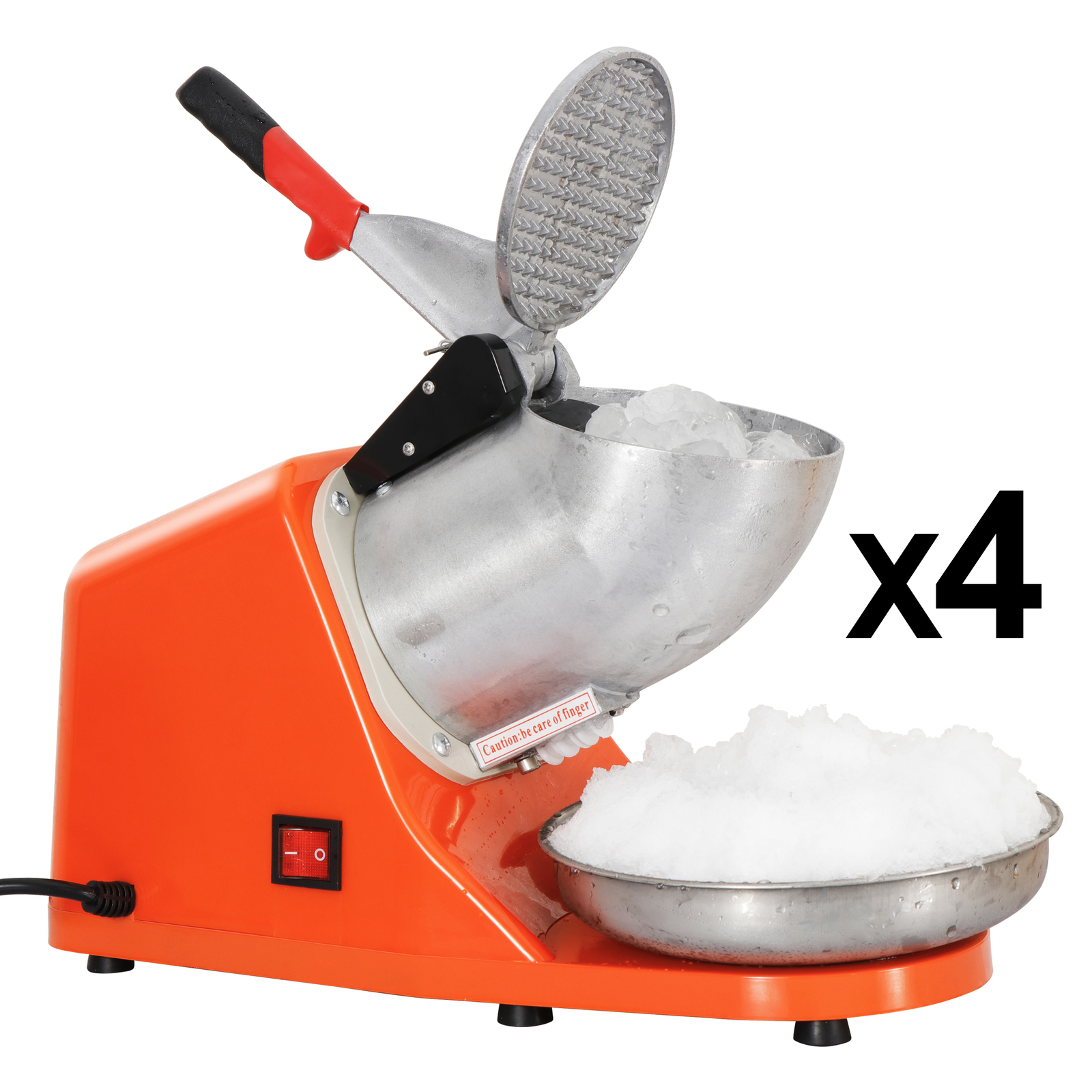 Electric Ice Crusher Shaver 4 Packs Shaved Icee Snow Cone Maker Ice143lbs
