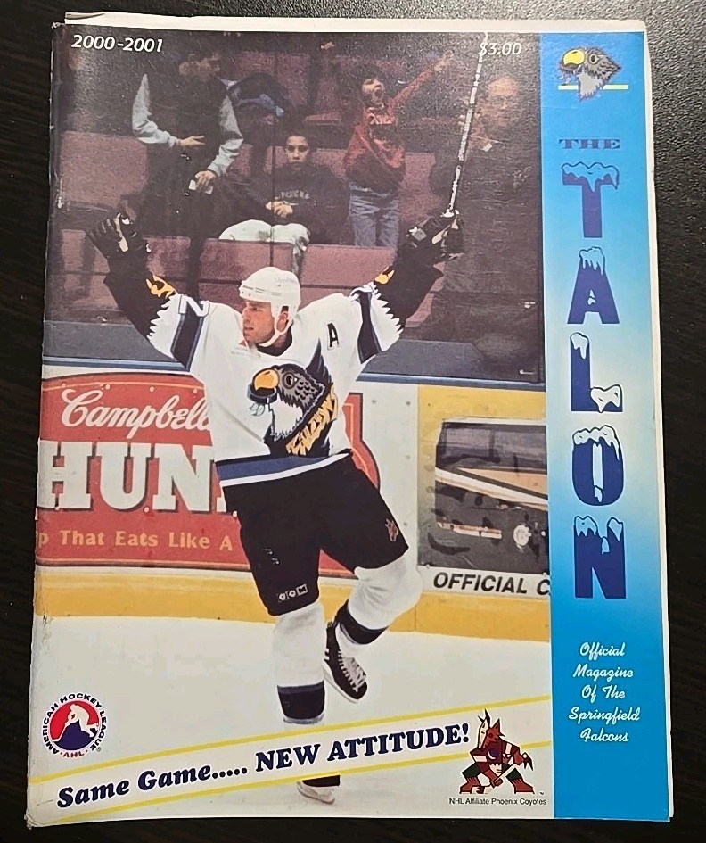 AHL Program The Talon Springfield Falcons 2000-01 Guide
