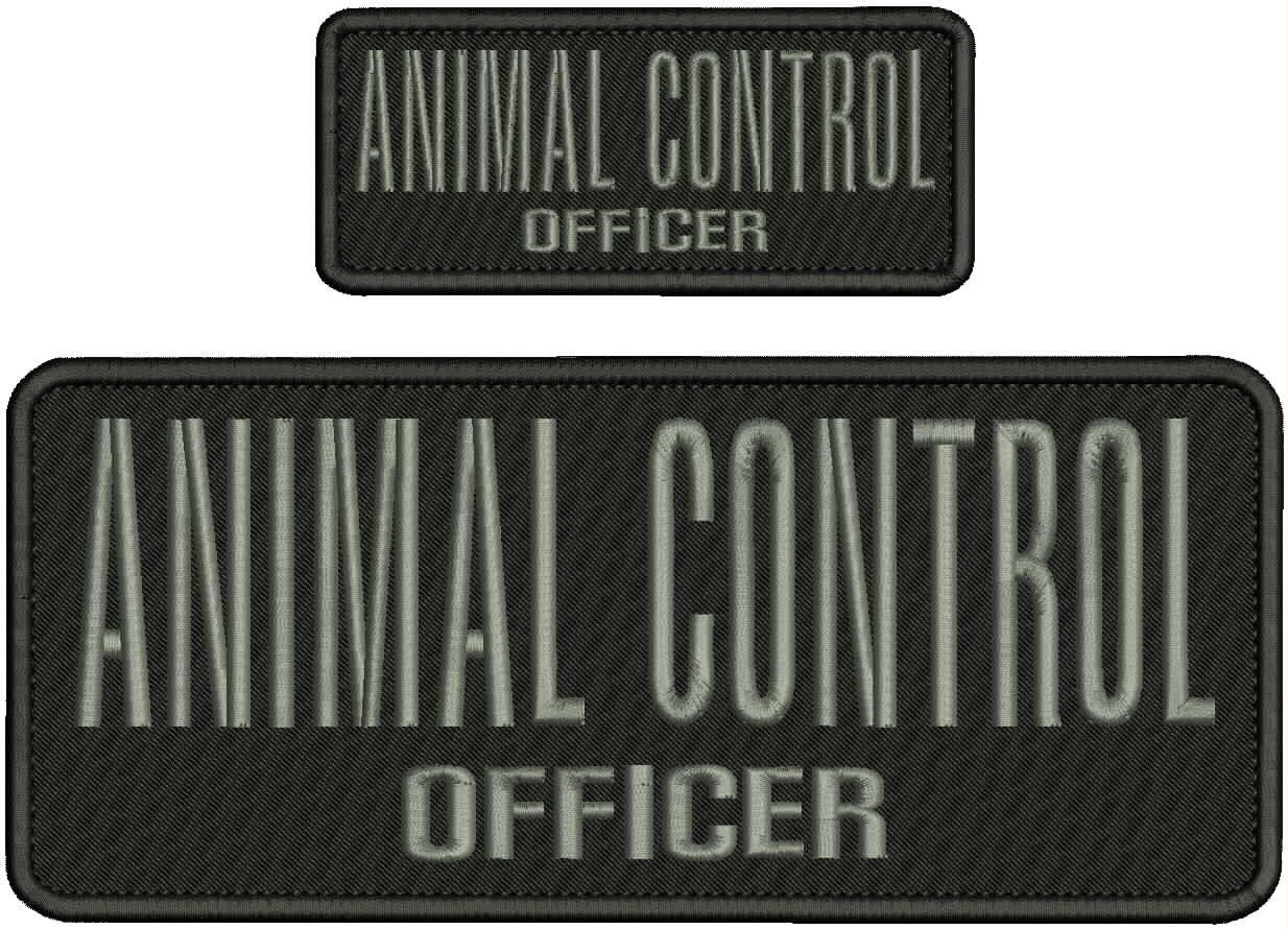 Collectible Embroidery Patch A C O  4x10 & 2x5'' With Hook Gray On Black
