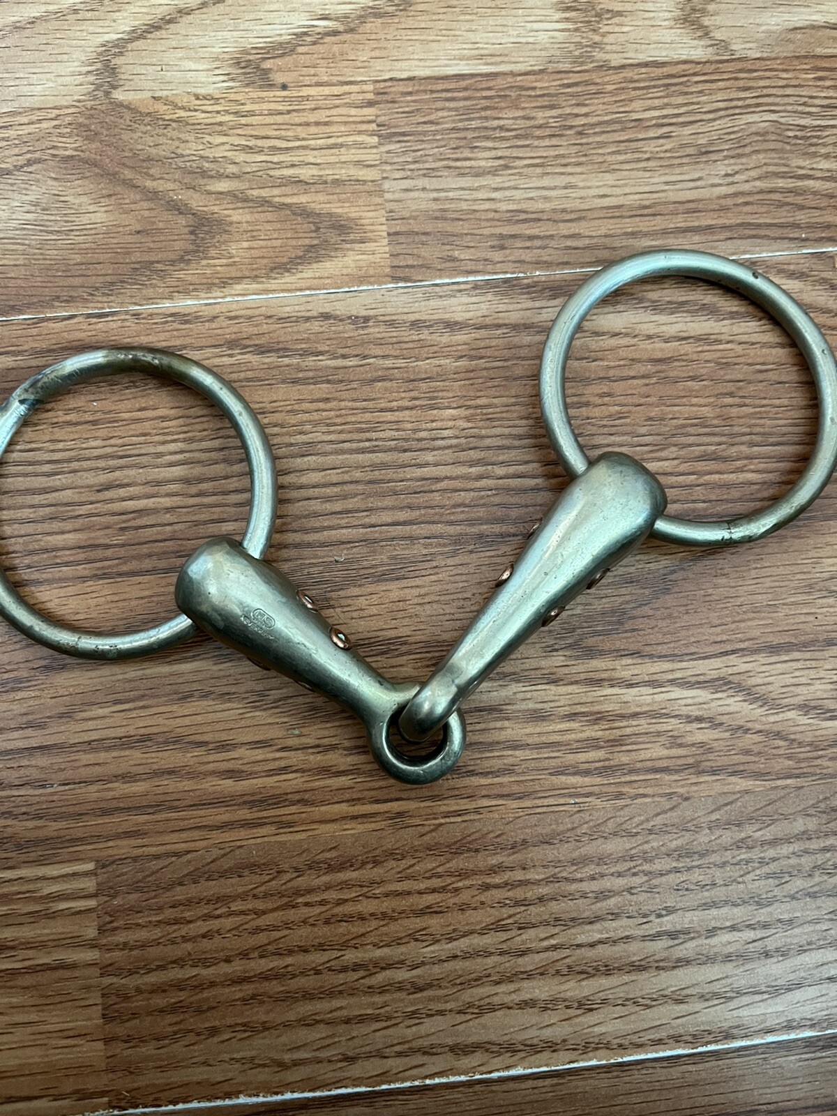 HS Herm Sprenger Loose Ring Whistle Snaffle Bit 5” Vintage