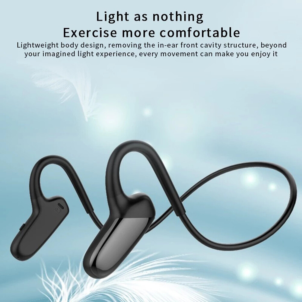 Bluetooth 5.0 Bone Conduction Headphones Sports Stereo Wireless Earphone Headset