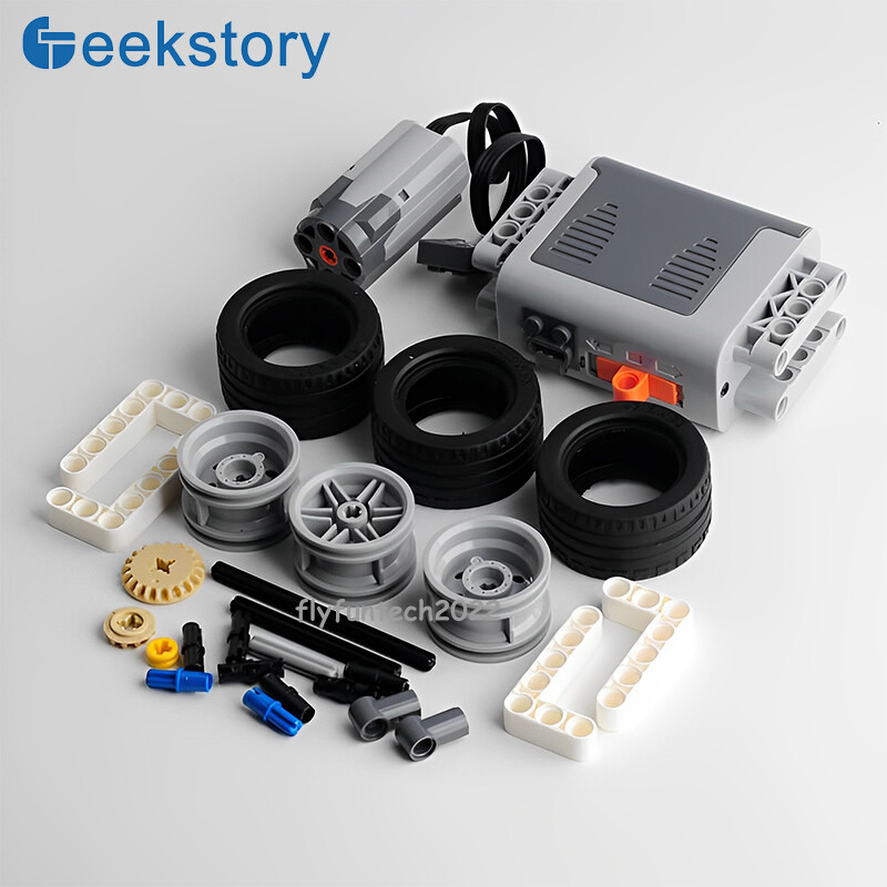 Technic Power Functions MOC Set M Motor AA Battery Box Toy Kit for Le*go Diy