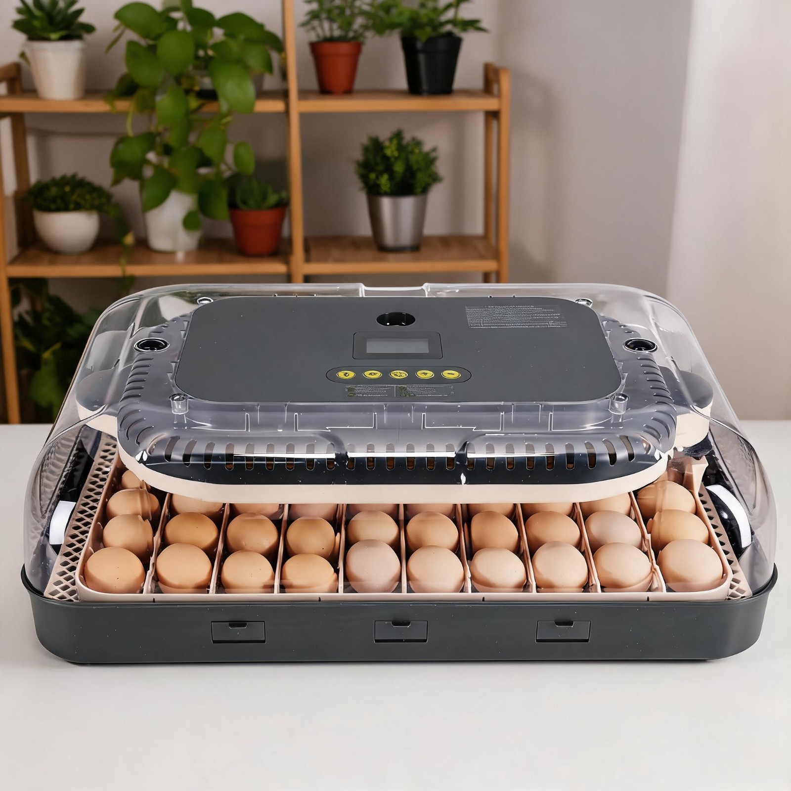 Fully Automatic 70 Egg Incubator Temperature Control Digital Chicken Egg Hatcher