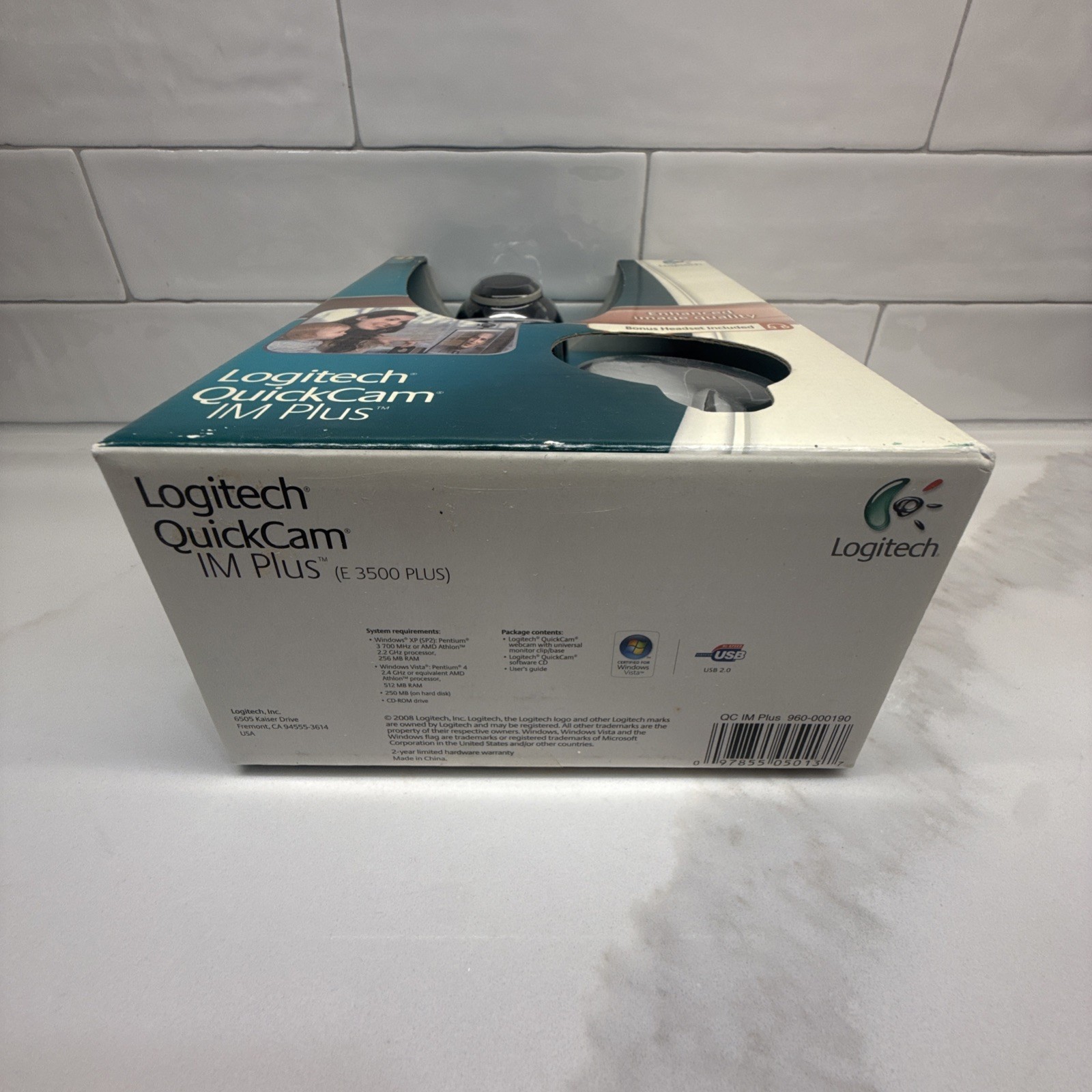 LOGITECH Quick Cam IM PLUS WEBCAM with headset - New