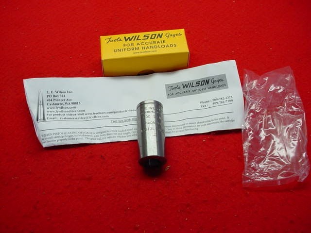 L.E. Wilson- Case Gage-#PMG- .500 S&W Magnum - Nice !