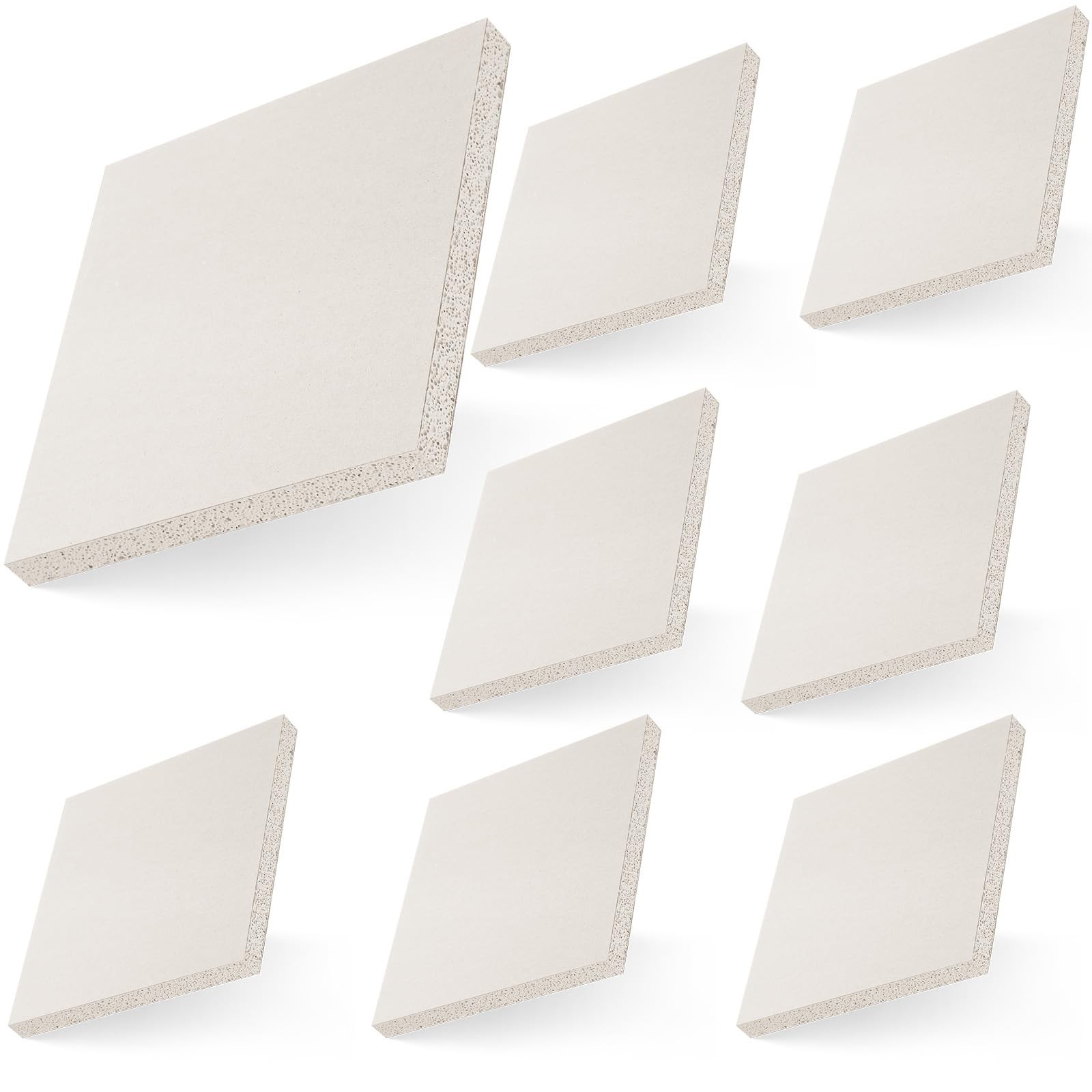 8 Pieces Drywall Repair Panels Wall Patch Kits Large Hole Repair Easy use White