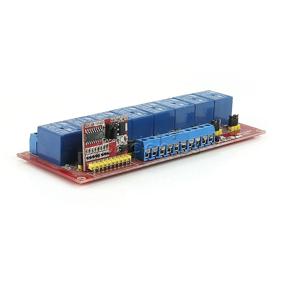 Multifunction Infrared Remote Control 8-Channel Relay Module 12V Bidirectional W