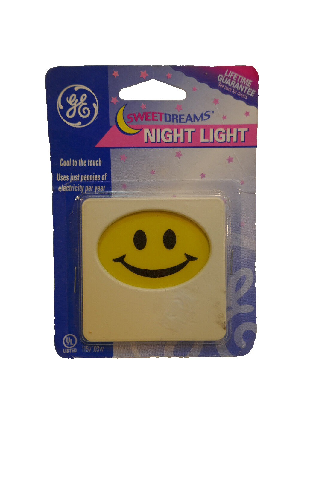GE Brand  sweet dreams smiley face nightlight Brand New in Package