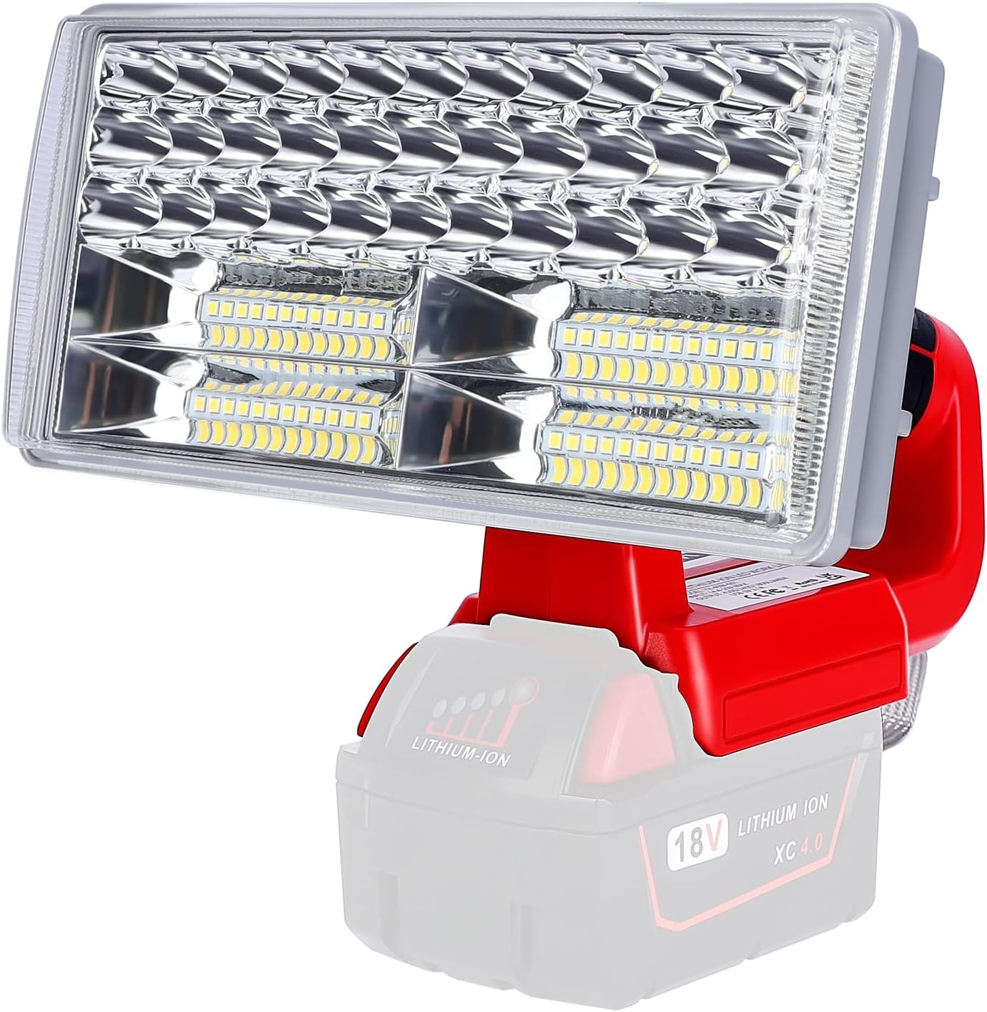 40W 4200LM LED Flashlight Work Light for Milwaukee 18V Lithium Batteries w/ USB