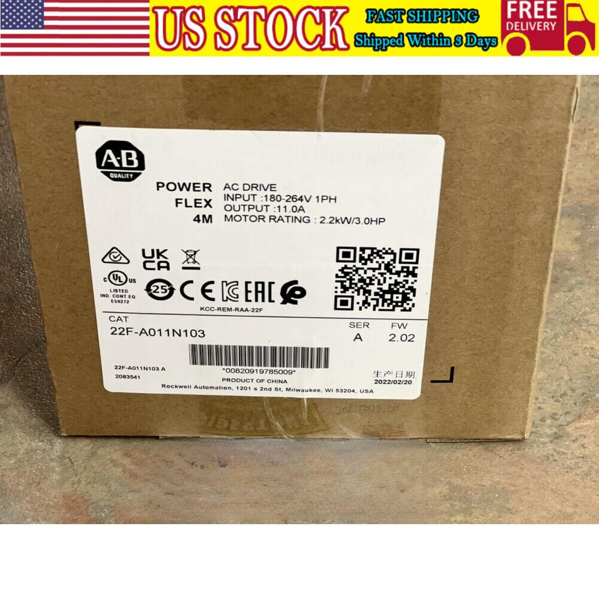 AB 22F-A011N103 AC Drive New Factory Sealed 22F-A011N103 Fast Ship US Free Tax