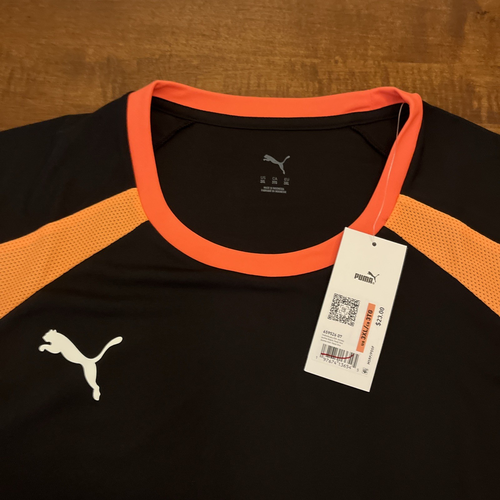 Puma LIGA Jersey Medium Black-Heat-Fire Med M