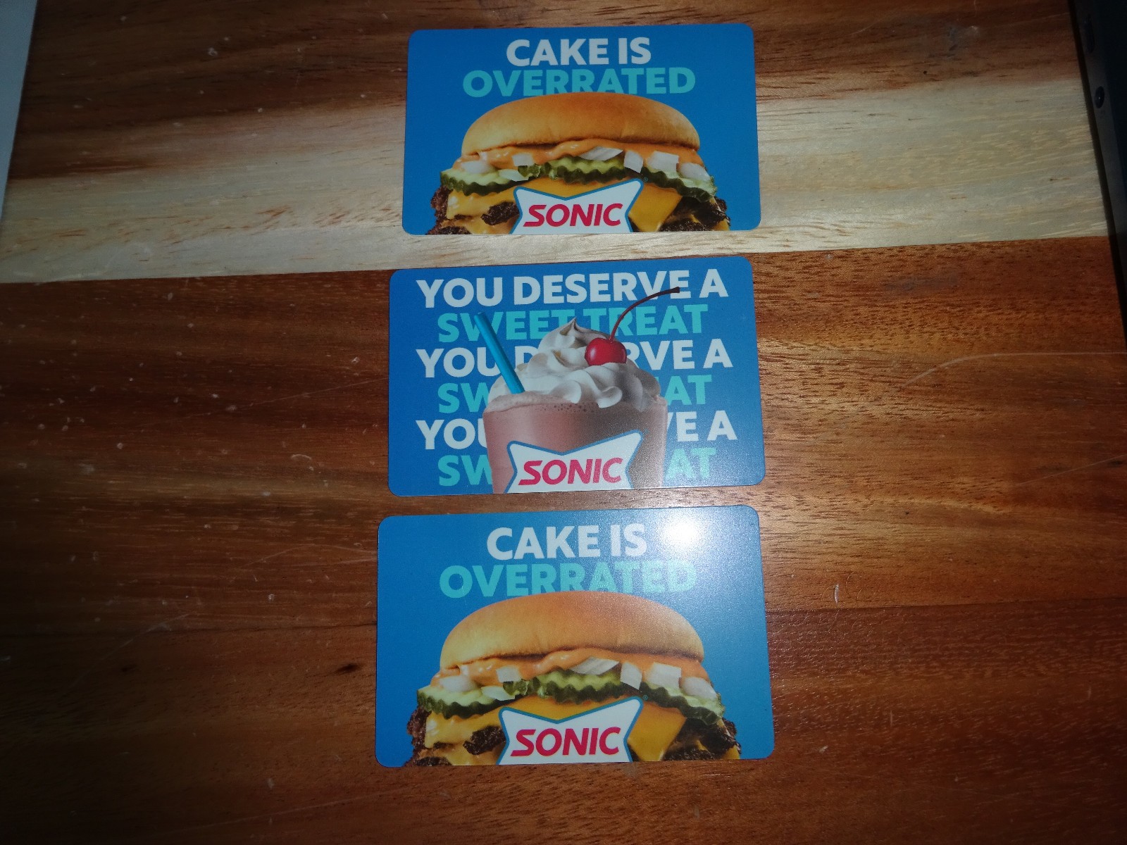 Sonic Gift Cards $150 Value Balance! Make an Offer!