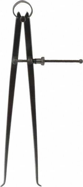 Starrett 12" Leg, Spring Joint, Steel, Polished, Inside Caliper 12" Max Measu...