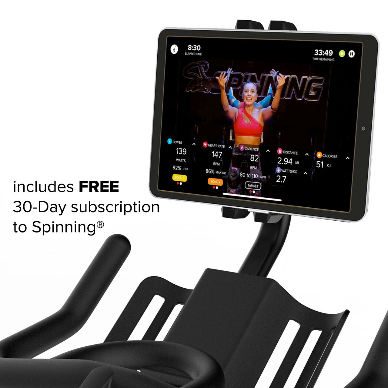 Spinning® Pace Connected Spin® Indoor Cycling Bike
