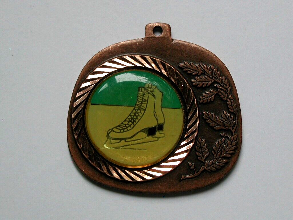 Saskatchewan CANADA Bronze Figure Skating Medal with Suspension Tab