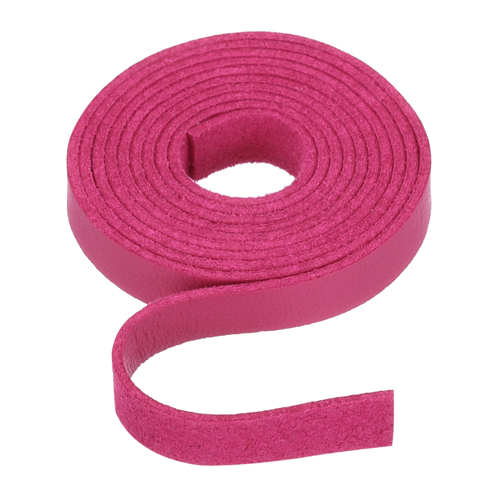 Flat Leather Cord 39 Inch 8mm ,[for Jewelry Making] -1m/Dark Rose Red