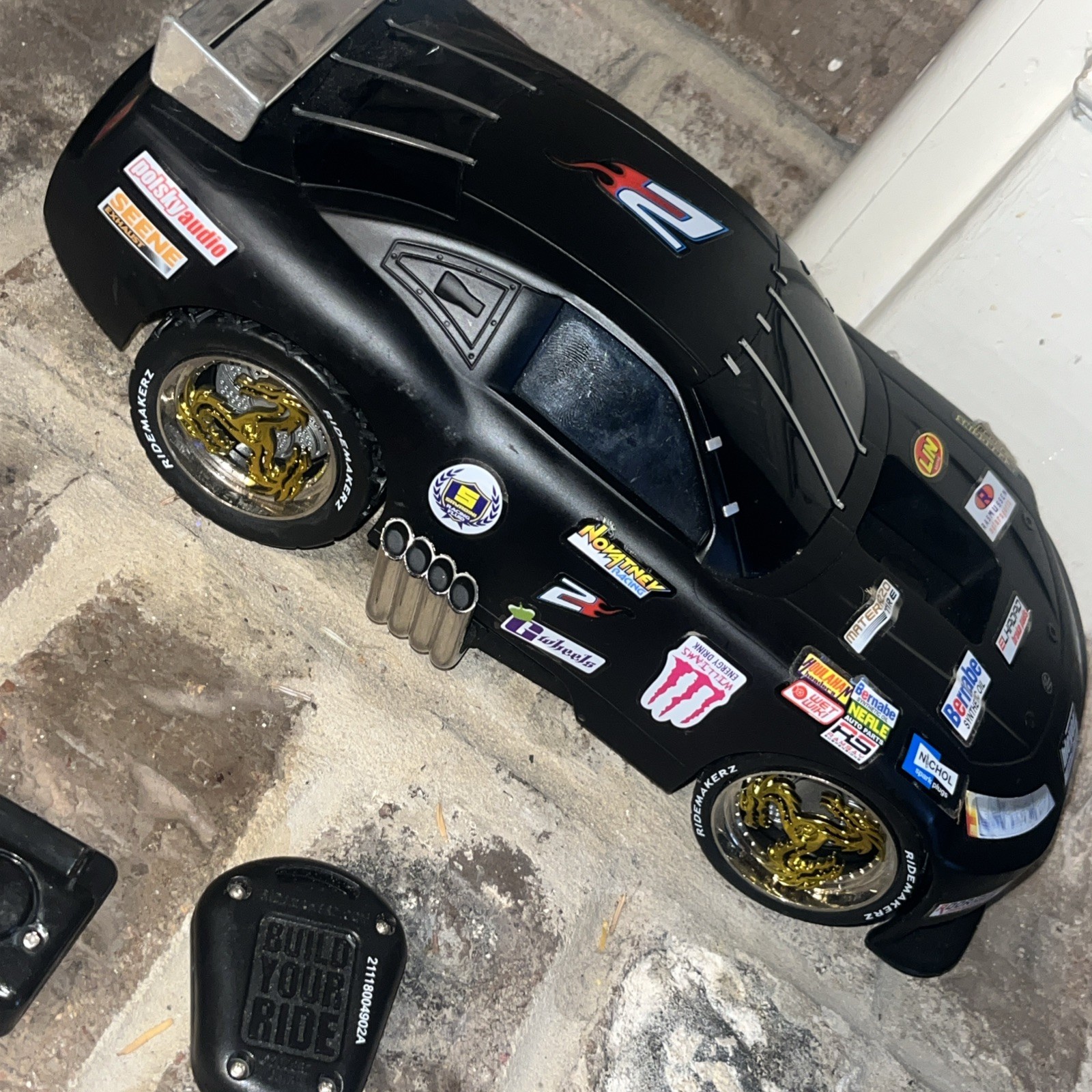 Ridemakerz RC Car, Remote, Hex Wrench Tool, Decals. Works